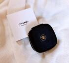 CHANEL Novelty Pouch with Mirror Velour Black Unused With Box genuine mini pouch