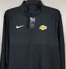 NIKE LOS ANGELES LAKERS 1/4 ZIP PULLOVER TOP SHIRT LS BLACK RARE NEW (SIZE 2XL)