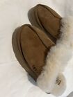UGG Disquette Platform Wedge Clog Slippers for Women, US Size 6 - Chestnut EUC