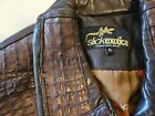 Slick Exotica Genuine Alligator and Leather Bomber Biker Jacket