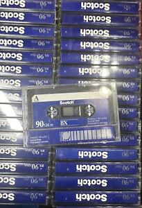 Lot: 10 Vintage USED Scotch BX90 90-Minute Audio Cassettes Tapes Sold As Blank