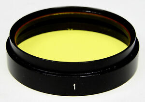 Leica E.Leitz Wetzlar Black Yellow 1 Filter for 5cm f1.5 Xenon #1......Very Rare