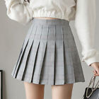 Women Basic Mid Waist Pencil Bodycon Mini Skirt Pleated Stretch Office Dress