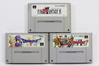 Lot 3 Dragon Quest 5 6 V & Final Fantasy VI SFC Super Famicom Japan Import I501