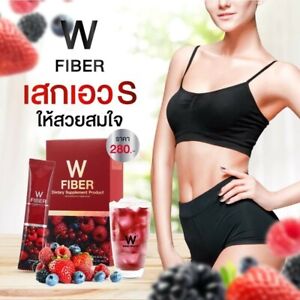 W Fiber Instant Mixed Berry Drink Prebiotic Detox High Vitamins Skin 15 sachets