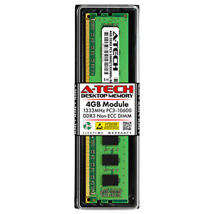 4GB DDR 3 Desktop Module 10600 Non Ecc 1333 240 pin 240-pin DDR-3 4 gb Memoy Ram