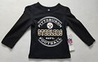 NFL Team Apparel Pittsburgh Steelers Toddler Girls Long Sleeve Tee Size 2T/New