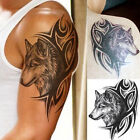 Large Wolf Head Waterproof Temporary Removable Tattoo Body Arm Leg Art St-ca