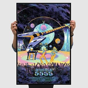 Daft Punk Leiji Matsumoto Interstellar 5555 Poster Mondo Print Crescendolls RARE