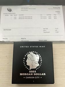 Morgan 2021 Silver Dollar with “CC” Privy Mark - Fresh from US Mint- Carson City