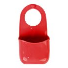 New ListingSponge Holder for Kitchen Sink, Red PVC Hanging Sponge Caddy