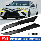 Set For Toyota Camry SE XSE 2018-2021 Front Grille Headlight Filler Molding Trim