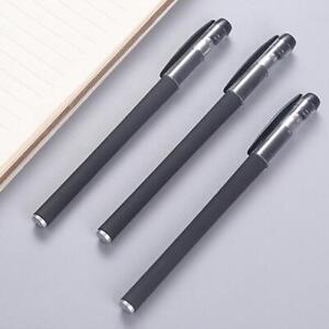 Black Gel Pen Full Matte Water 0.5 Pens Writing Stationery Supply Office.