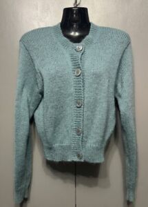 Teal Cardigan Mohair Wool/Acrylic Womans XS Styles To Go Sweater