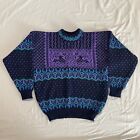 Vintage Dale Of Norway Sweater Men’s XL Wool Nordic Pullover Crewneck Purple