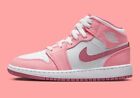 Nike Air Jordan 1 Mid Coral Chalk White Pink GS Size 7Y DQ8423-616 BRAND NEW