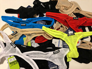 Lot of 6 Mens Thongs (US Size M) Mesh Cool Underwear