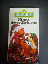 Sesame Street Elmo Saves Christmas VHS Tape