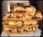 Homemade Chocolate Chip Ooey Gooey Butter Cake Squares(6)