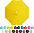 9 Ft Patio Umbrella Replacement Canopy for 8 Ribs - Yellow