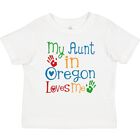 Inktastic My Aunt In Oregon Loves Me Baby T-Shirt Girls Boys Childs From Auntie
