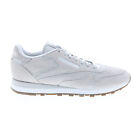 Reebok Classic Leather Mens Gray Suede Lace Up Lifestyle Sneakers Shoes