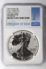 2021-W Reverse Proof Silver American Type 2 T-2 NGC PF70 First Day of Issue $1