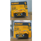 2PCS DEWALT DCB205 20V Max XR 5.0Ah Li-ion Power Tool Battery Original genuine