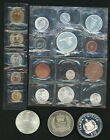 Lot of Foreign Coins & Sets Some Silver