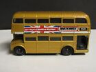 Collectible MATCHBOX 1950s AEC Routemaster Double Decker LONDON Bus Gold