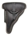 GERMAN BLACK LEATHER WALTHER P38  HOLSTER WW2 DATED 1942 Left Hand Version