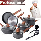 12Piece Pots and Pans Set Nonstick Induction Cookware Set Granite Coated Pot Set