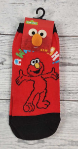 Sesame Street Elmo Red Kids No Show Socks