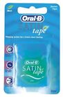 Oral-B Satin Tape Dental Floss Wide Satin Like Ribbon Mint Flavor 27 Yds 6 Pack