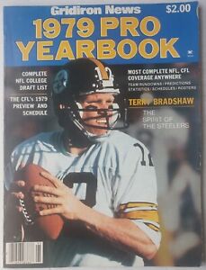 1979 Gridiron News Pro Football Yearbook Magazine Terry Bradshaw Cover Draft