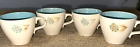 Vtg. Taylor Smith Taylor Boutonniere Ever Yours Tea Cups Set Of 4