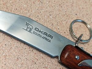 Okapi Historical South African Carbon Steel LOCK RING Knife Moon and Star Design