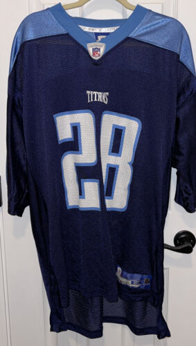 Reebok Tennessee Titans Chris Johnson #28 NFL Authentic Jersey Size XL