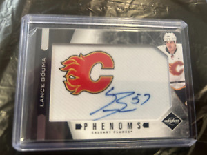 New ListingLance Bouma Calgary Flames Panini Phenoms Patch Card With Auto #56/299