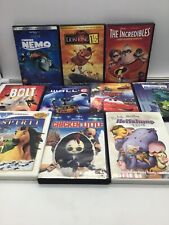 Lot of 10 Disney Animated Children Kids Family DVD Movies (G1)