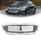 For 2017-2019 Lincoln MKZ Nickelplated Plastic Front Upper Grille Bumper Grille (For: 2017 Lincoln)
