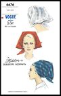 Vogue #6676 Designer HALSTON Scarf Hat Cap Fabric Sewing Pattern Chemo Alopecia