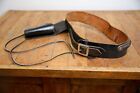 Vintage Bucheimer BML 6 Black Leather Western Cowboy Holster Ammo Gun Belt