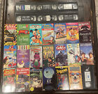 Lot of 27 Disney Etc Classic HTF OOP RARE Movies Cartoons Kid's Family VHS Tapes