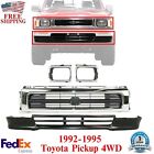 Front Grille+Headlight Doors & Lower Valance For 1992-1995 Toyota Pickup 4WD