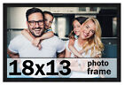 18x13 Frame Black Picture Frame  Modern Photo Frame UV Acrylic, Acid Free Backer