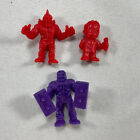 Lot of 3 Authentic Red & Purple Color M.U.S.C.L.E. Men Figures announcer 162 161