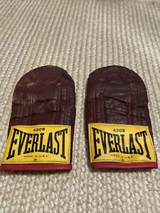 New ListingVintage Everlast 4308 Leather Weighted Speed Bag Training Boxing Gloves