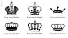 Tattoo Flash Disposable Temporary Adhesive Crown Queen Black Party Gift Beach