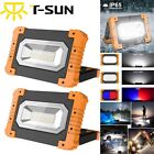 2x LED Work Light USB Rechargeable Spotlight Floodlight Torch Camping Emergency